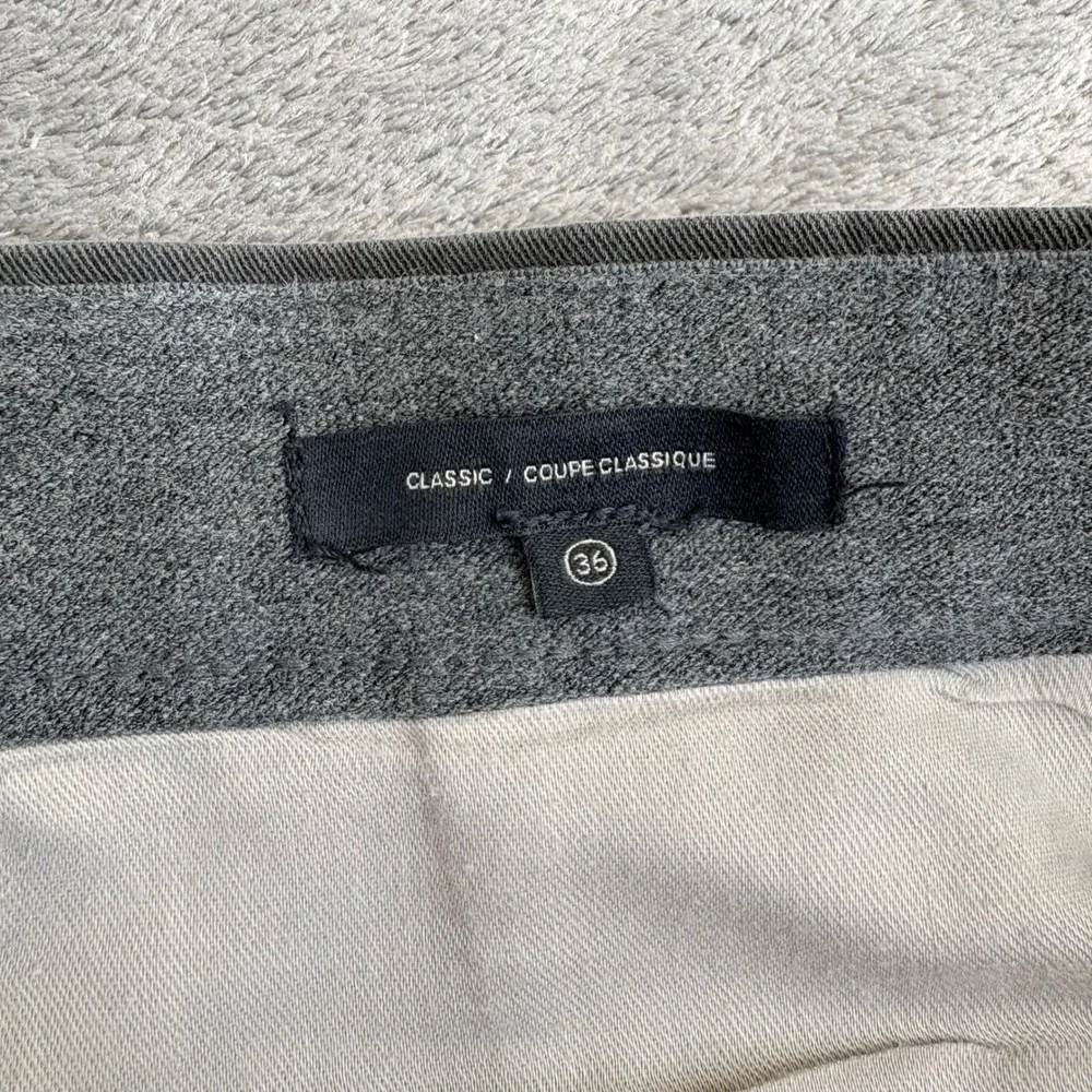 Dockers Mens 36x30 Gray Smart 360 Flex Straight Leg Flat Front Pants Chinos Work